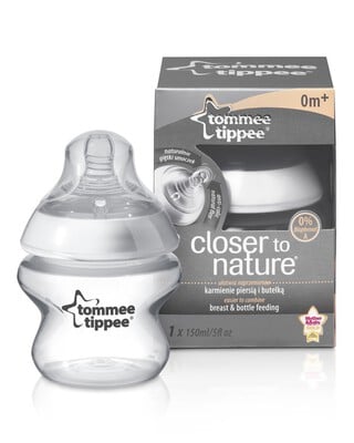 زجاجتي Closer to Nature Easi-Vent™ بسعة 150 ملليلتر منTommee Tippee خالية من البسفينول أ - أبيض